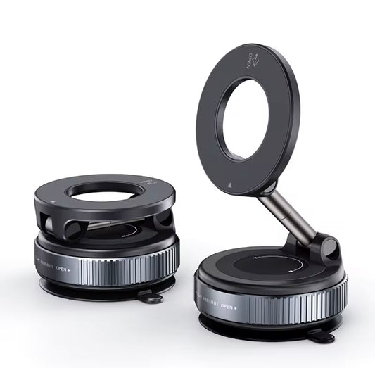Support téléphone voiture 360° (ventouse silicone + tête magnétique)