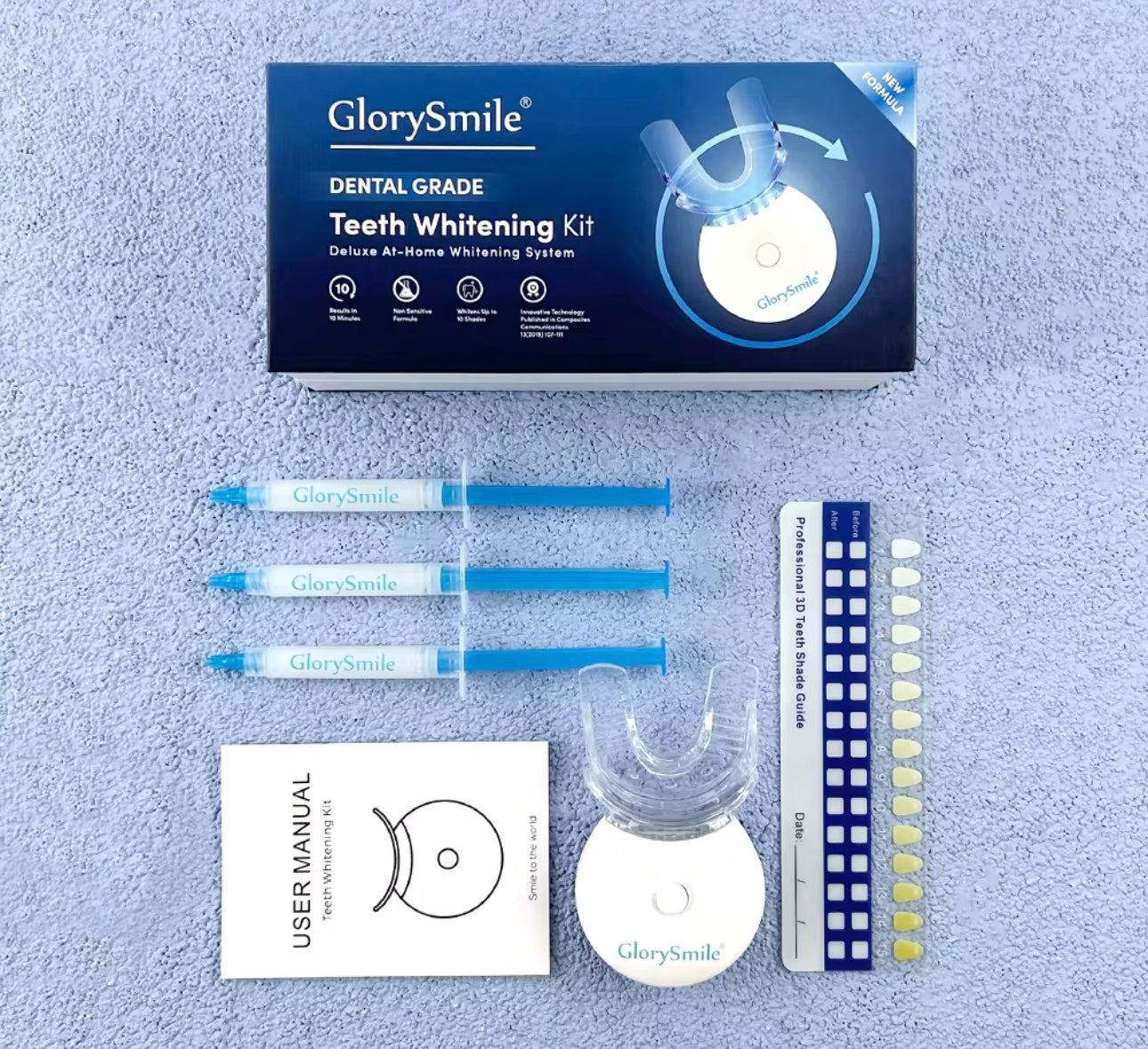 Kit blanchiment dentaire LED – 3 gels réutilisables | Senegold