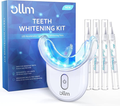 Kit de blanchiment dentaire LED professionnel – Sourire blanc en 14 jours